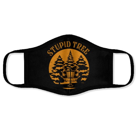 Stupid Tree Disc Golf Frisbee Face Masks