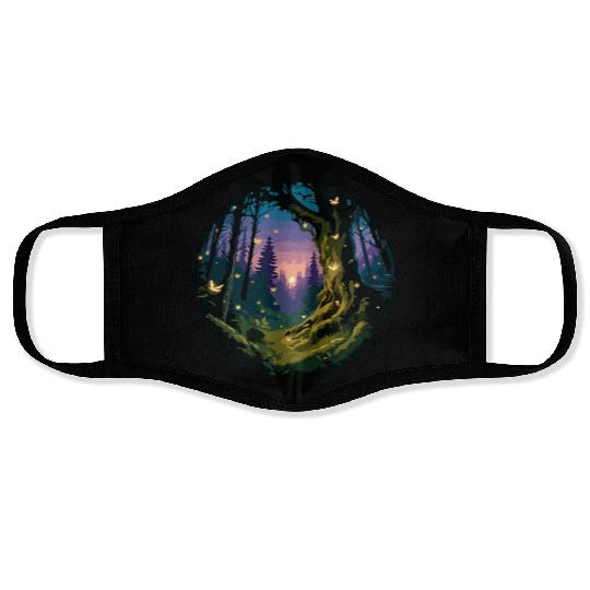 Enchanted Forest: Mystical Twilight Face Masks