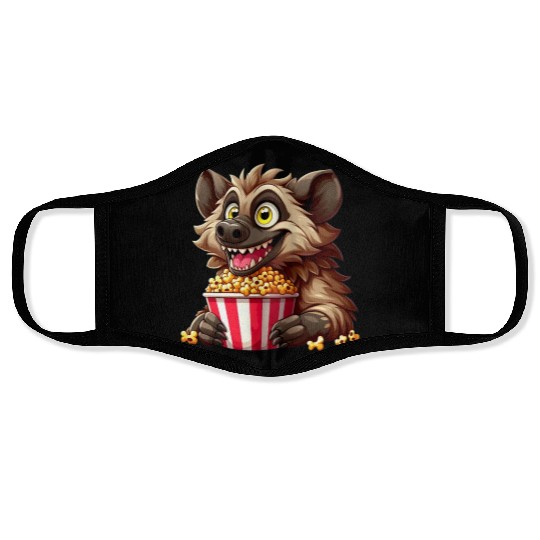 Hyena Predator Popcorn Cinema Night Face Masks