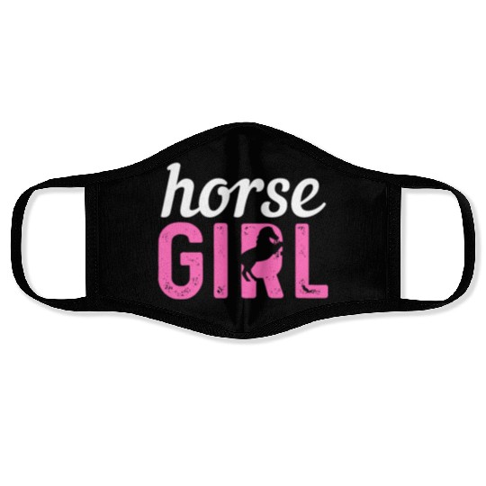 Equestrian Love Horse Racing Horse Farm Design Face Masks