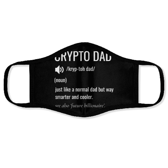 crypto dad definition Face Masks