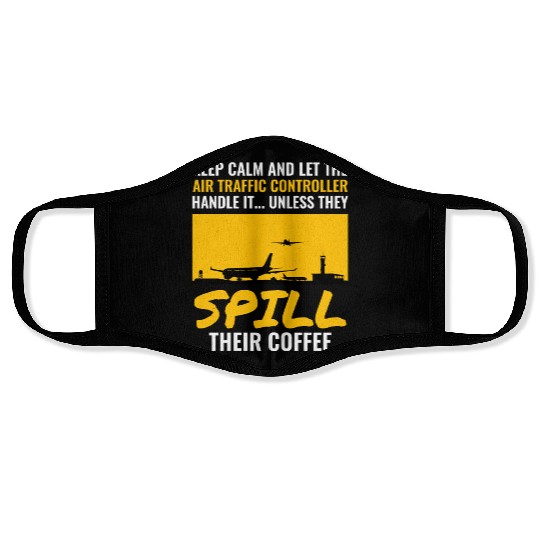 Air Traffic Controller ATC Aviation Humor Airplane Face Masks