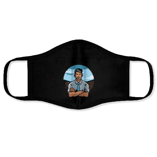 Air Traffic Controller ATC Aviation Humor Airplane Face Masks