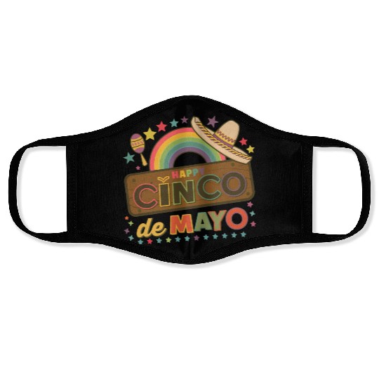 Cinco De Mayo Mexican Fiesta Face Masks