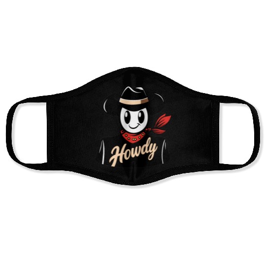 Howdy Face Masks - Classic Fit, Short Sleeve