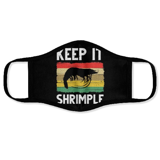 Shrimp Cool Fishing Prawn Lover Face Masks
