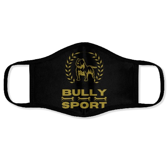 Bully Sport - Pitbull - cool design for Sport Face Masks