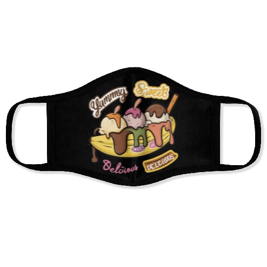 banana split-Delicious sweet Face Masks
