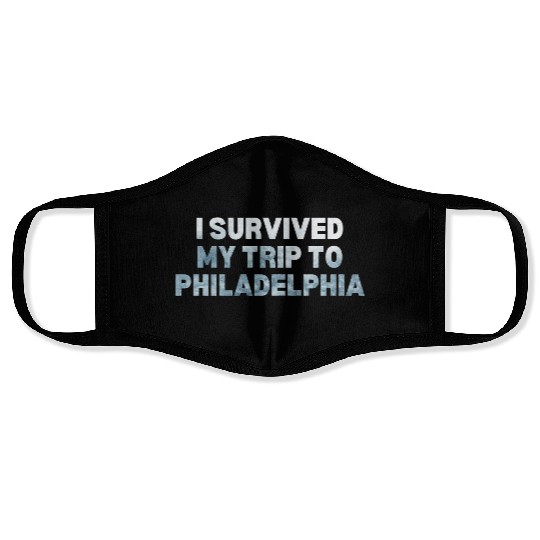 My Trip Traveler Vacation Philadelphia Face Masks