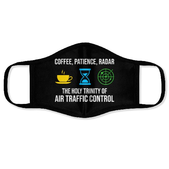 Air Traffic Controller Coffee ATC Aviation Humor Face Masks