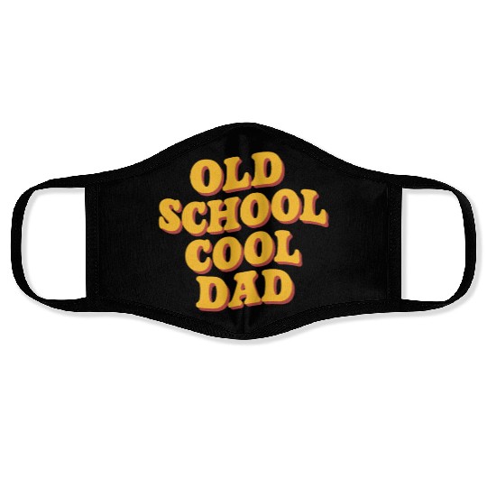 Old School Cool Dad Retro Vibe Face Masks