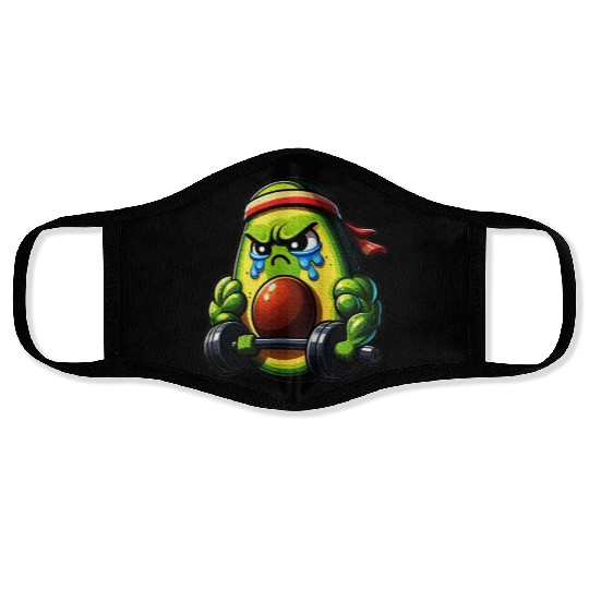 Weightlifing Fitness Workout Gym Avocado Face Masks