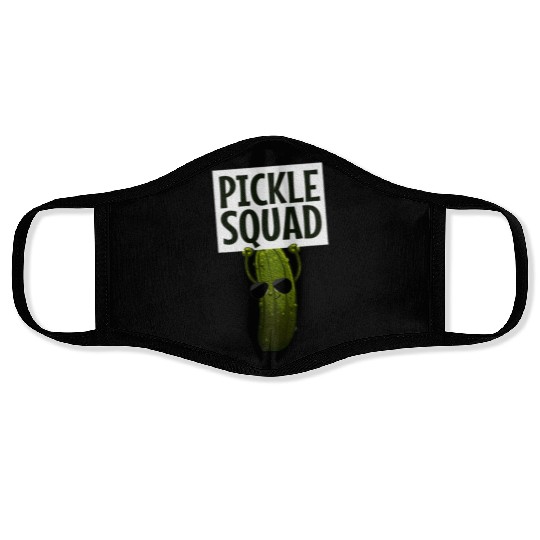 Pickle Design Cucumber Pickle Lover Face Masks