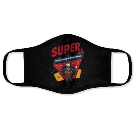 Super Dad Face Masks