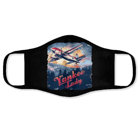 Yankee Lady B17 Face Masks