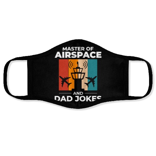 Air Traffic Controller ATC Dad Aviation Humor Face Masks