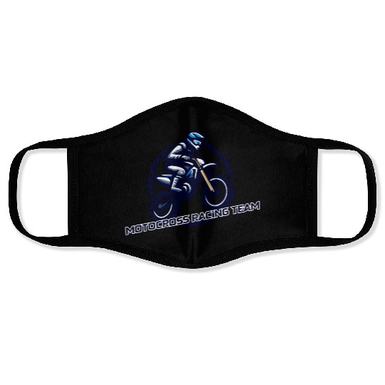 motocross racing team Face Masks