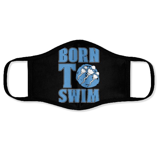 Swimmer Born To Swim Water Sports Diving Swimming Face Masks