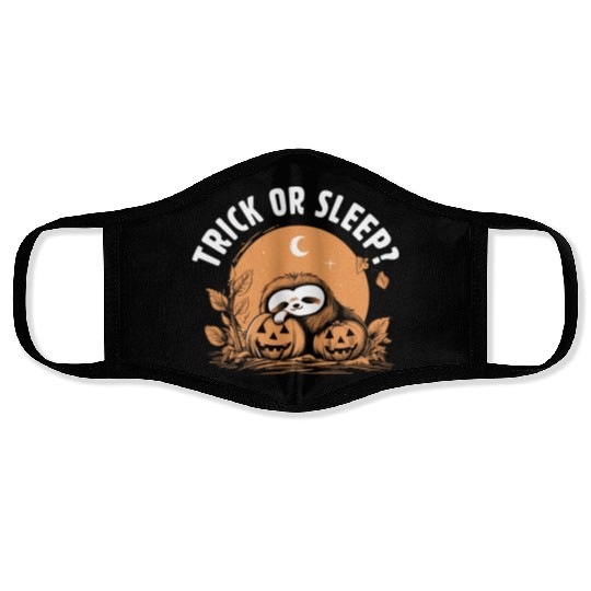 Trick Or Sleep Sloth Halloween Face Masks