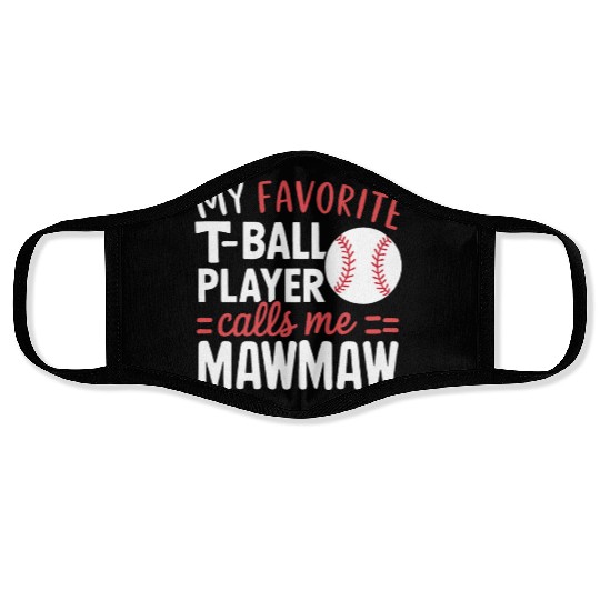 Baseball Grandma Grandmother Grandparents Day Face Masks