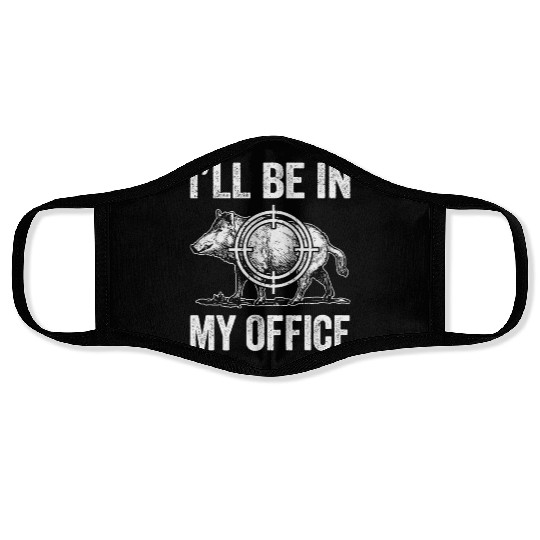 Boar Hunting Funny Wild Hog Hunter Face Masks