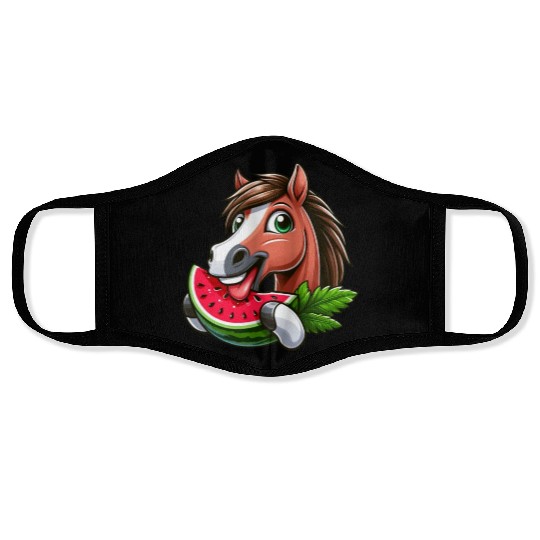 Horses Horse Lover Farmer Melon Summer Face Masks