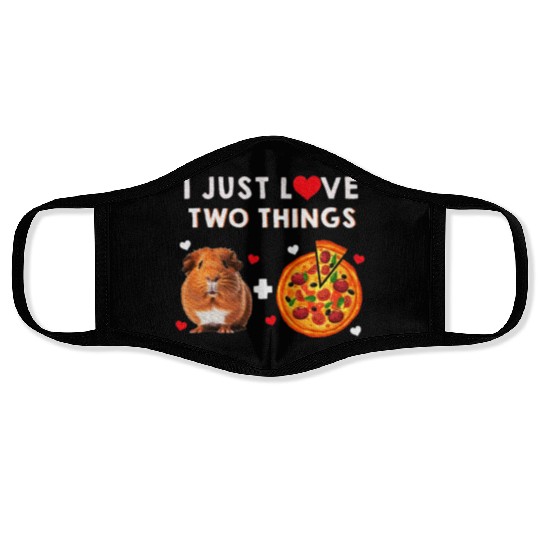 Guinea Pig Pizza Lover Furry Potato Piggy Face Masks