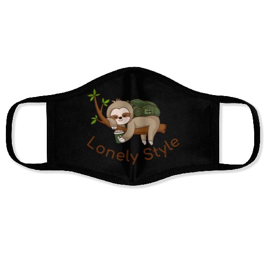 slot lonely style color Face Masks