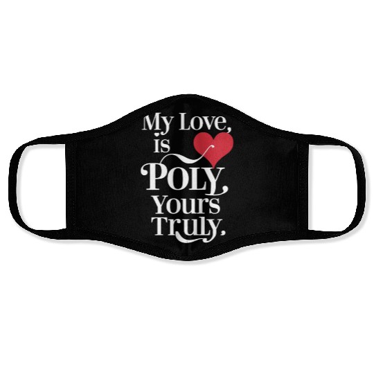 Polyamorous community Polyamorous Parenting Loving Face Masks