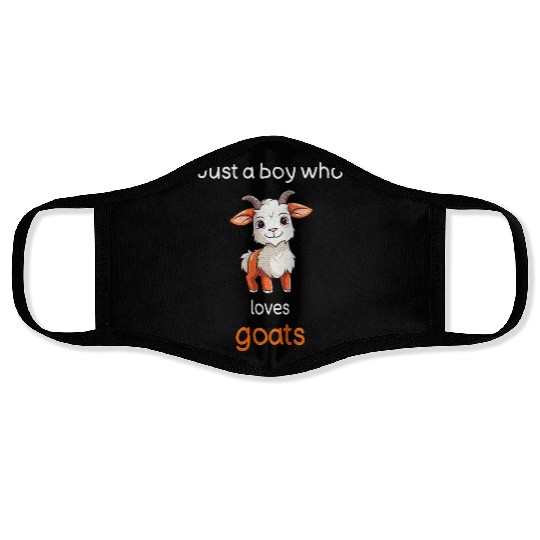 Kids Goat Lover for Boys Animal Lover I Love Goats Face Masks