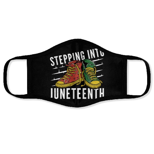 Stepping Into Juneteenth 2024 Afro American Face Masks