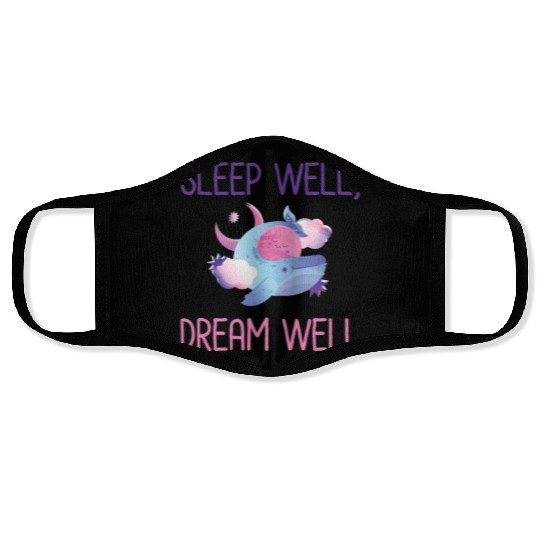 Sleep Well, Dream Well Moon and Whale Cartoon Face Masks