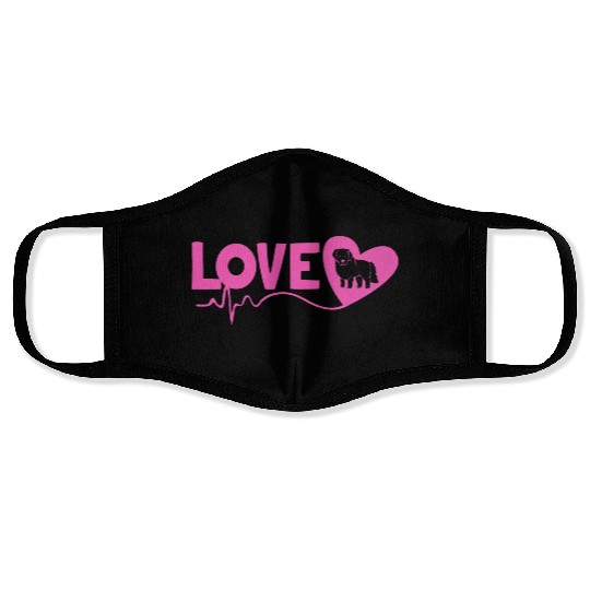 Dog Lover Pet Owner I Love My Great Pyrenees Face Masks