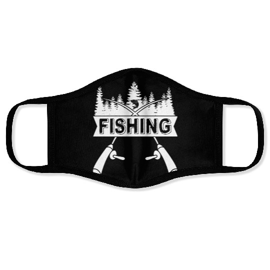 Fishing Fisherman Anlger Fish Face Masks
