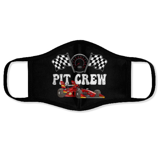 Pit Crew Racing Face Masks
