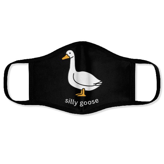 Silly Goose Cute Trendy Clothing Face Masks