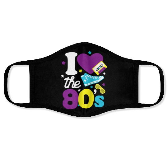 80s Clothes Premium Face Masks