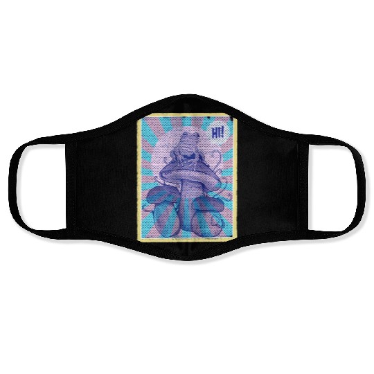 cottagecore clothing Aesthetic Mushroom Vintage Face Masks