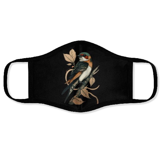 fire birds Face Masks