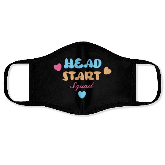 Head Start Squad Homeschool Back to School Face Masks