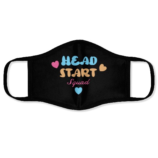 Head Start Squad Homeschool Back to School Face Masks
