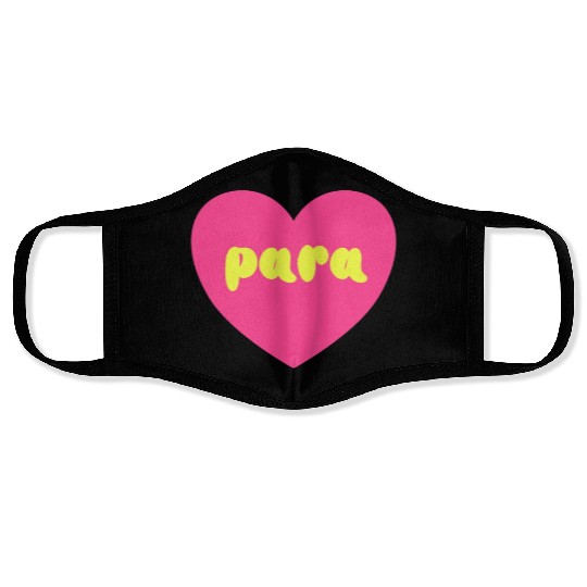 Para Paraprofessional Teacher Assistant Special Face Masks