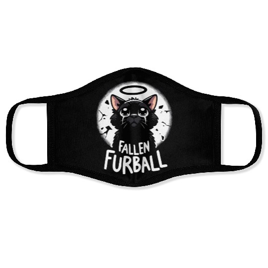 Gothic Emo Cat Design For Cat Lovers And Face Masks