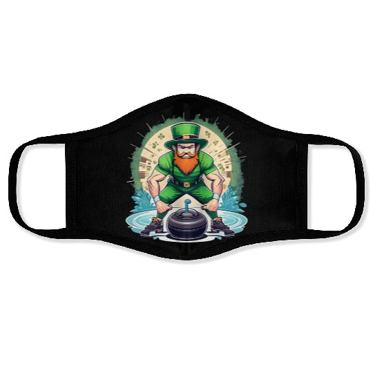 St. Patrick's Day Shamrock St Paddy's Day Curling Face Masks