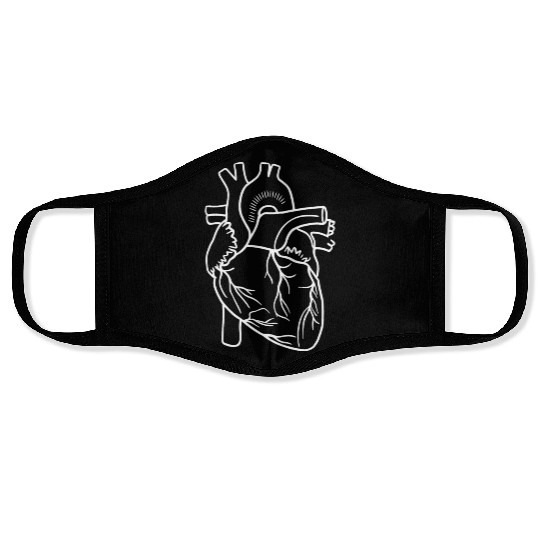 CVICU Cardiac Nurse Cardiology Heart Anatomy ICU Face Masks