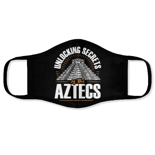 Aztec Pyramid Mayan Indigenous Mexican Aztec Face Masks