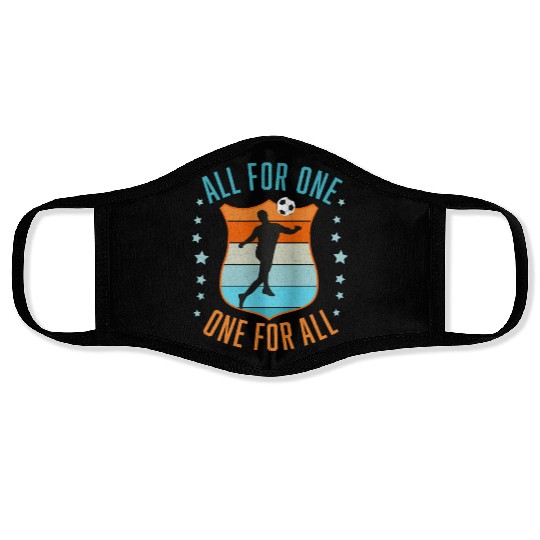 Soccer Team Spirit Face Masks