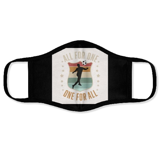 Soccer Team Spirit Face Masks