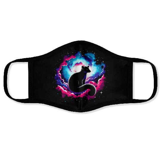 Cool Platypus Galaxy Space Art Face Masks