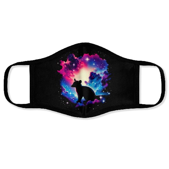 Cool Kinkajou Galaxy Space Art Face Masks